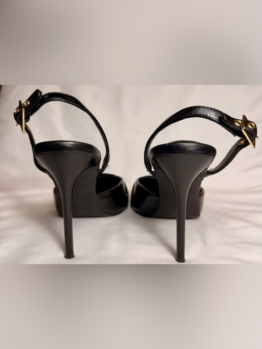 STEVE MADDEN Dillon Leather Slingback Heels - Picture 5 of 6